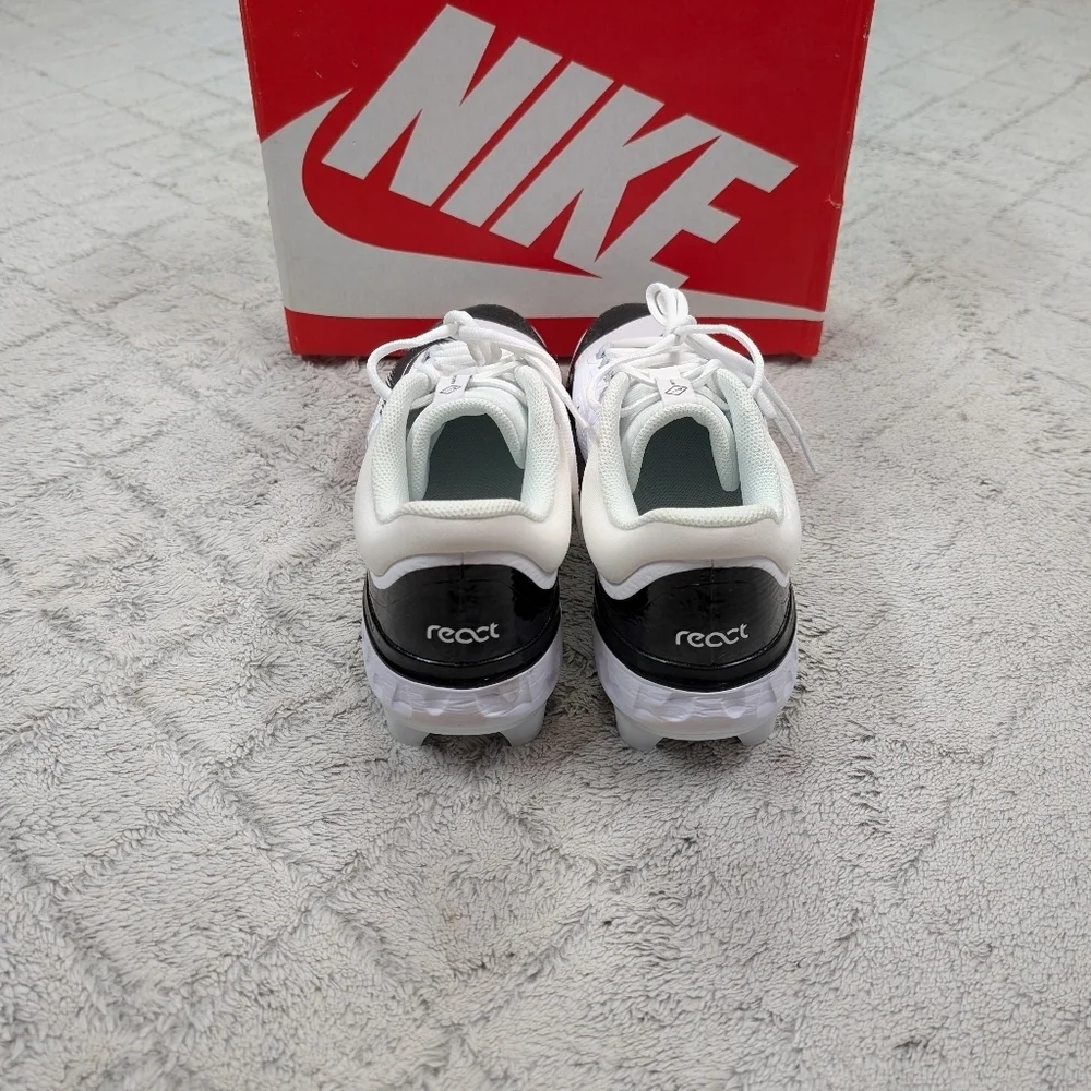 Nike Alpha Huarache Elite 4 Low MCS Baseball Cleats 11.5 White Black FD6255-101